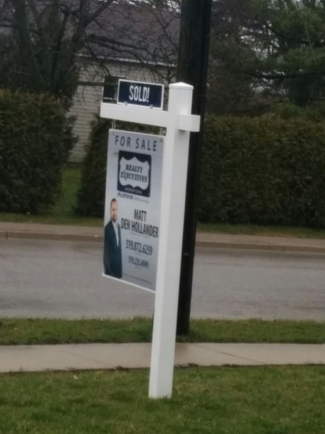 sold sign